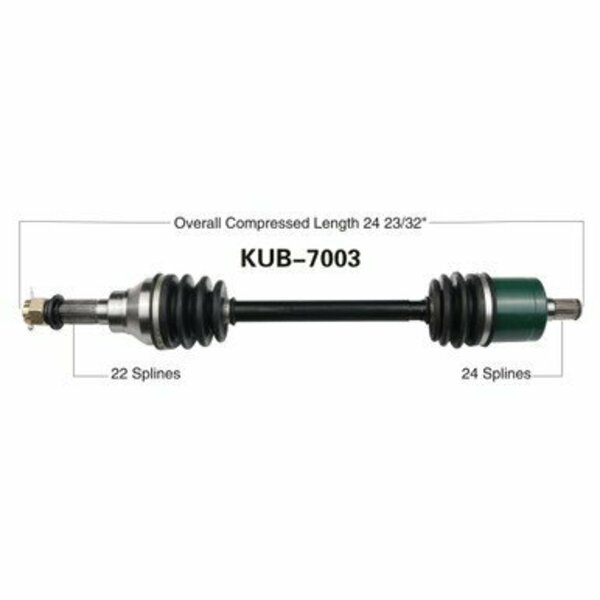 Wide Open OE Replacement CV Axle for KUBOTA REAR RTVX900/1100/1120/1120 KUB-7003